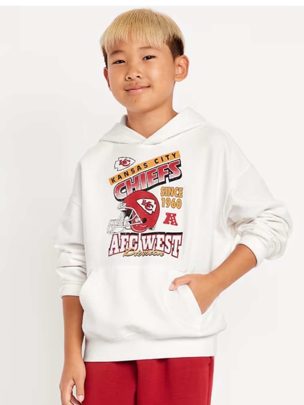 Kansas City Chiefs Hoodie Sweatshirt 10/12 White